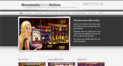 Desktop Screenshot of novomatic-slots-online.com