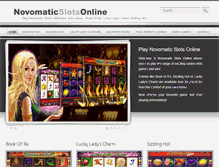 Tablet Screenshot of novomatic-slots-online.com